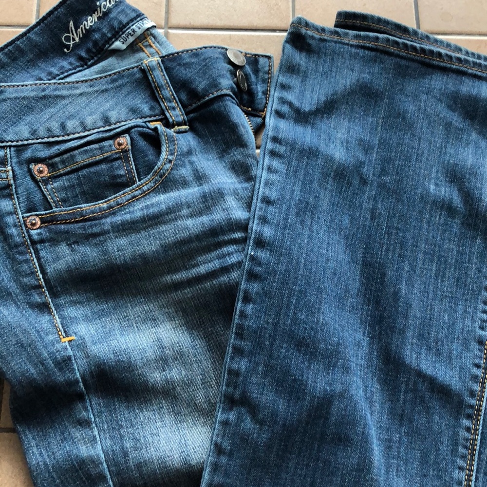 Jeans, shorts and denim vest